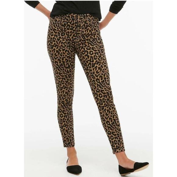 J. Crew 9” high rise skinny jeans in leopard - Picture 1 of 9